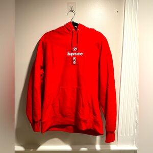 Supreme Cross Box Logo Hooded Sweatshirt (Size : L) new without tags